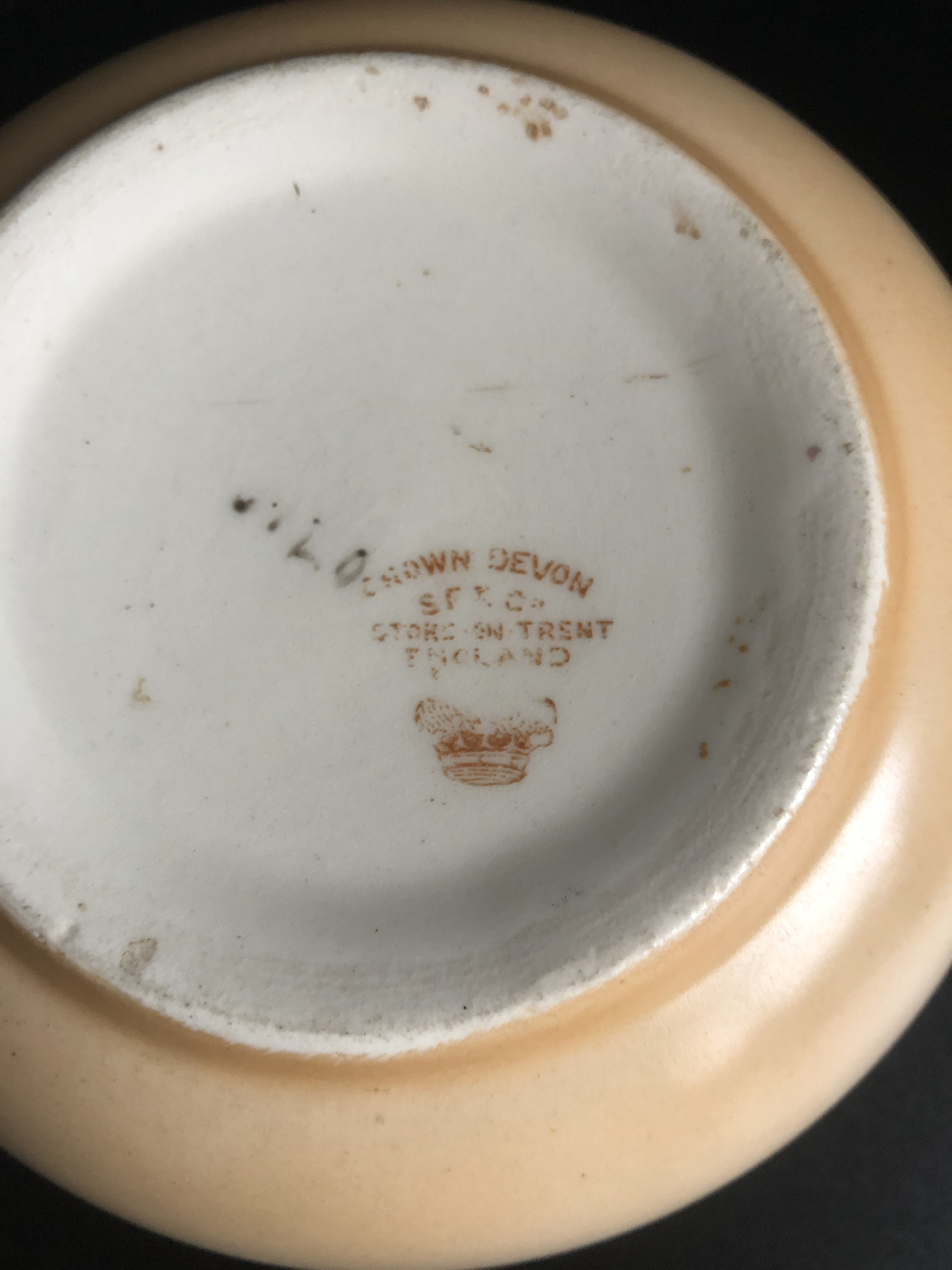 Vintage 1920's Crown Devon Erin Pattern Bon Bon Lidded Dish Stoke on ...