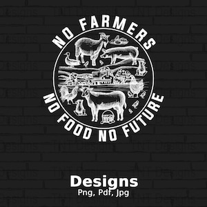 No Farmers No Food Digital Png File, Instant Download, Farming T-shirt Design, Farmer Shirt Png, Farm Png, Farmer Png, Mug Png, Farming Png