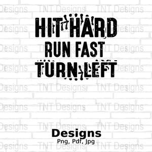 Hit Hard Run snelle draai links digitaal png-bestand, honkballiefhebbers, instant download, grappig honkbal gezegde T-shirtontwerp, honkballer png