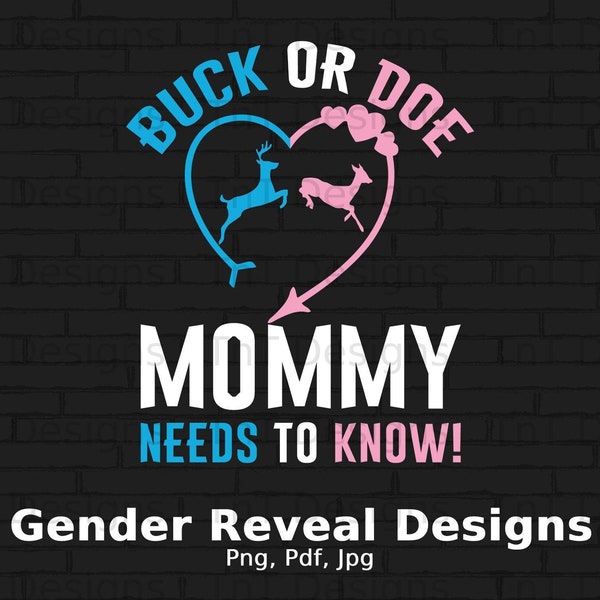 Buck or Doe Svg Gender Etsy