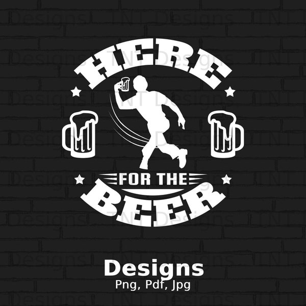 Here For The Beer Png Digital File Instant Download, Funny Bowling Png Shirt Design, Sarcastic Bowler Png, Bowling Mug Png, Gift for Bowler