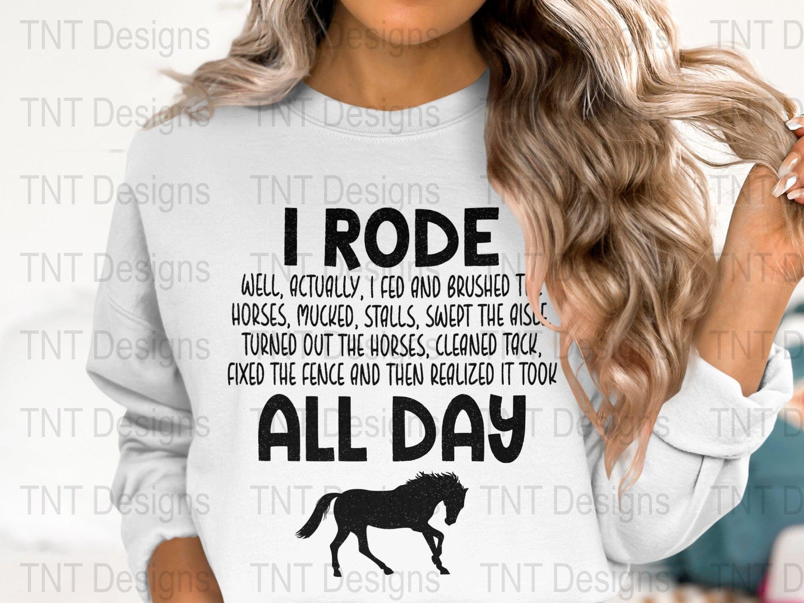 I Rode All Day Digital Png File, Instant Download, Funny Horse Lover T ...