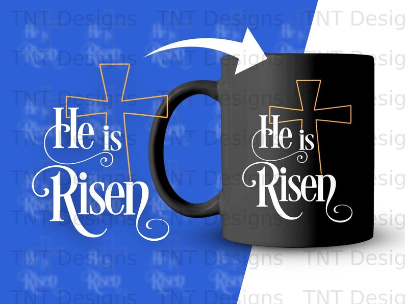He is Risen Digital Png File Instant Download, Easter T-shirt Design ...