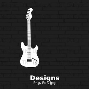 Electric Guitar Digital Png File, Instant Download, Music Lover Png, Guitarist Gift, Guitar Player Shirt PNG, Guitar Lover T-shirt Design