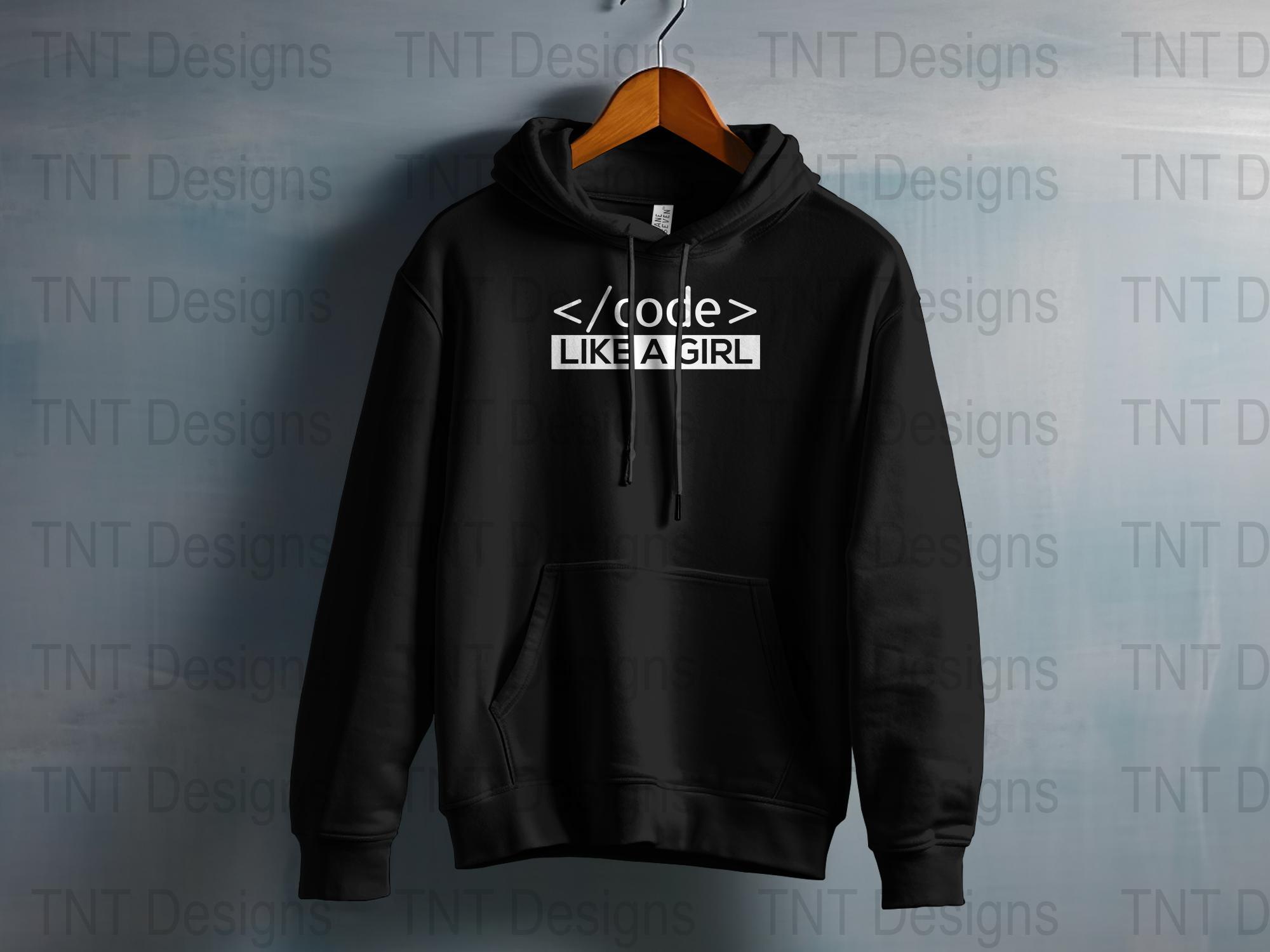 Code Like A Girl Digital Png File, Funny Coding T-shirt Design ...