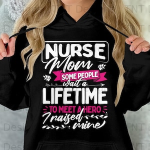 Nurse Mom Digital Png File, Instant Download, Mom of Nurse T-shirt ...