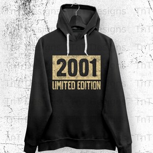 2001 Limited Edition Vintage Birthday Digital Png File, Instant ...