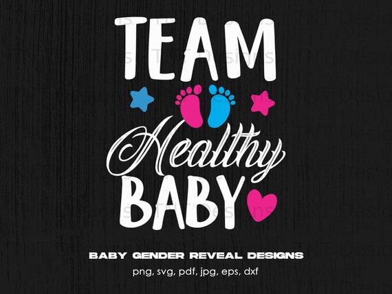 Team Healthy Baby Pink Blue Gender Reveal Baby Shower Shirt Team Healthy Baby Pink Blue Gender Reveal Baby Shower Shirt