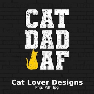 Cat Dad Af Cat Daddy Funny Cat Lover T Shirt Cat Dad Af Cat Daddy Funny Cat Lover T Shirt