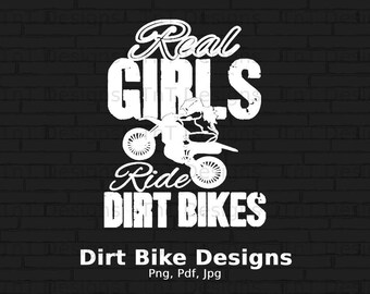 Girls Ride Dirt Bikes Digital Png File Instant Download, Biker Png, Moto Cross Png, Dirt Bike Rider T-shirt Design, Motorcycle Png, Mug Png