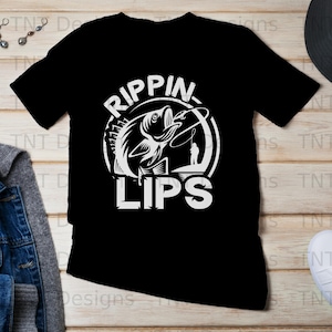 Rippin Lips Funny Fisherman Digital Png File Instant Download, Funny Fishing T-shirt Design, Fisherman Shirt Png, Fishing Shirt Png, Mug Png