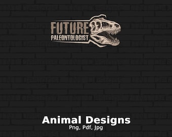 Future Paleontologist Digital Png File Instant Download, Dinosaur Boys And Girls T-Shirt Design, Dinosaur Shirt Png, Dinosaur Lover Gift