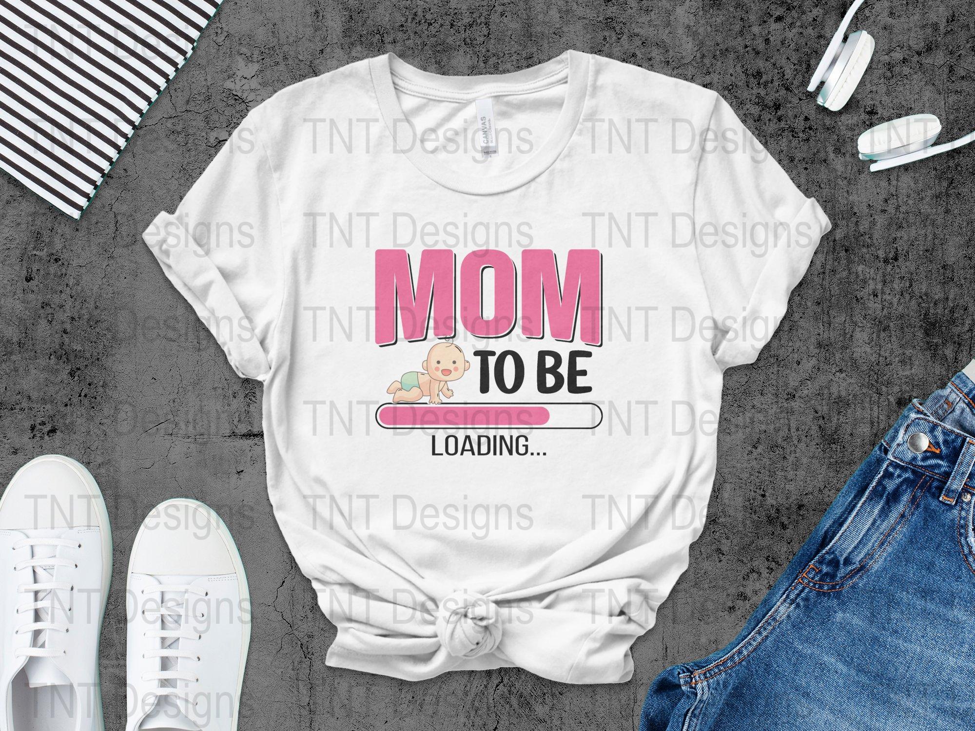 May Be Loading Mom to Be Loading Bar Digital Png File, Instant Download, New Mommy T ...