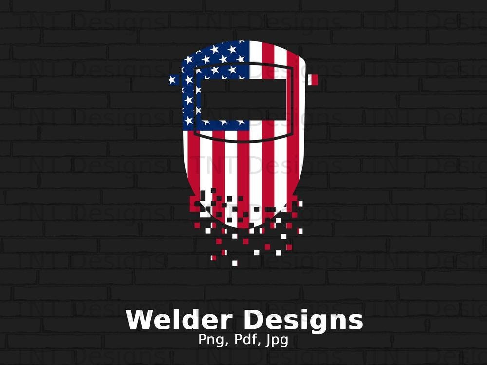 USA American Flag Welding Helmet Digital Png File Download - Etsy