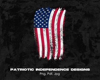 United States Flag Digital Png File, Instant Download, Patriotic T-Shirt Design, Vintage American Flag Shirt Png, Mug Png, US Flag Png
