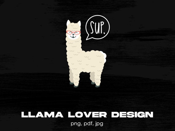 Adorable Llama Illustration T-Shirt