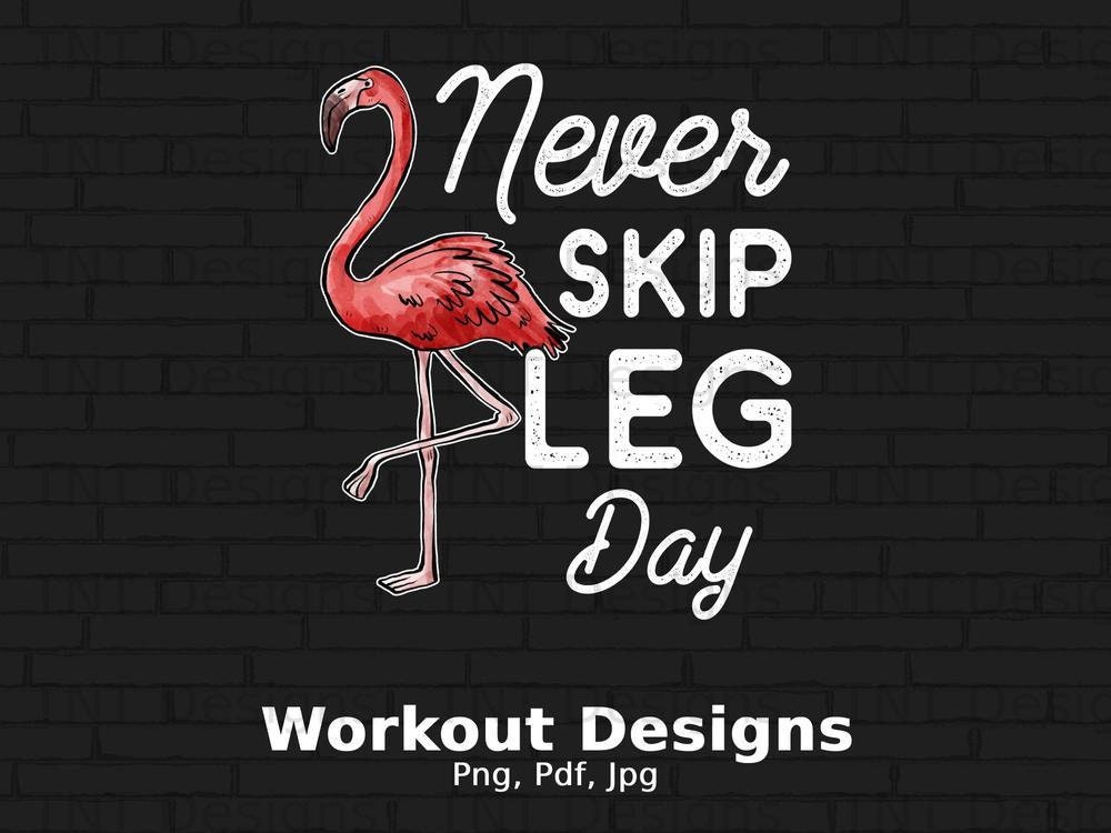 nike dont skip leg day flamingo shirt