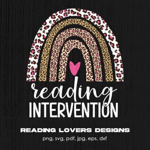 File PNG digitale di intervento di lettura, download immediato, leopardo arcobaleno PNG, design maglietta insegnante, regalo per amanti dei libri, ritorno a scuola PNG