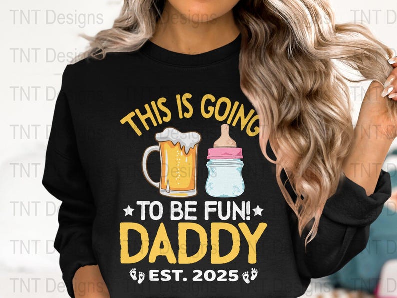 This is Going to Be Fun Daddy Est. 2025 Digital Png File, New Dad Shirt