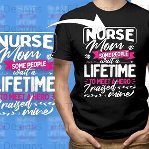 Nurse Mom Digital Png File, Instant Download, Mom of Nurse T-shirt ...