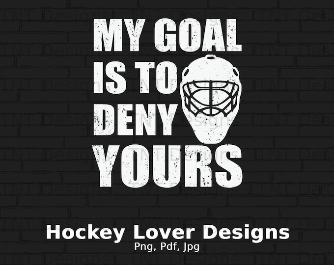 Goalie Script Love Hockey Goalie Stick Digital File Download SVG PNG EPS Script ...