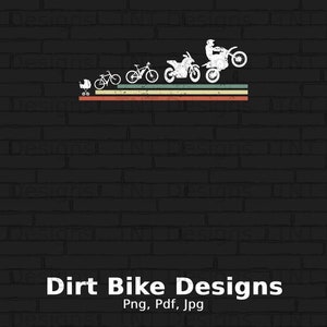 Evolution Motorrad digitale Png-Datei, sofortiger Download, Dirt Bike Png, Motocross Png, Racing Png, Fahrrad Png, Dirt Bike Png T-Shirt Design