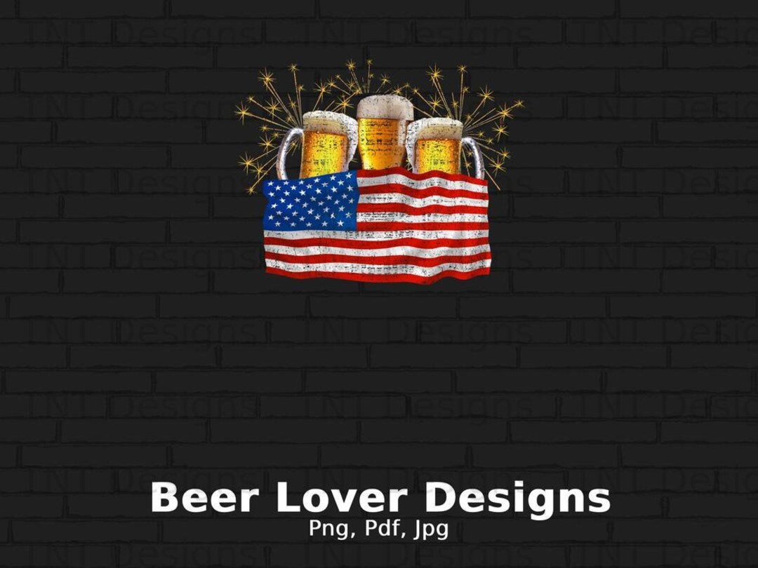 Beer American Flag Png Digital File Instant Download USA - Etsy