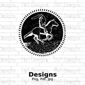 Cowboy Roping Vintage Horse Digital Png File, Horse Riding T-shirt Design, Horse Lover Png, Cowboy Png, Equestrian Png, Instant Download