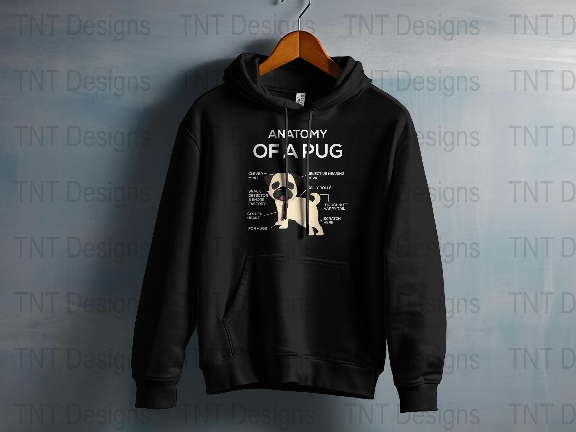 Anatomy of A Pug Digital Png File, Instant Download, Funny Dog Lover T ...