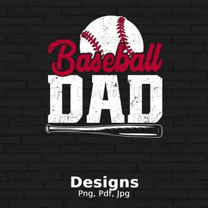 Archivo Png digital de papá de béisbol, descarga instantánea, diseño de camiseta de béisbol de papá, regalos de papá, camisa del día del juego png, entrenador png, amante del béisbol png