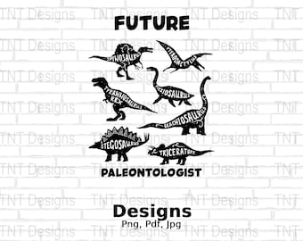 Future Paleontologist Digital Png File, Dino Student Png, Instant Download, Funny Dinosaur T-shirt Design, Dinosaur Lover Kids Shirt Png