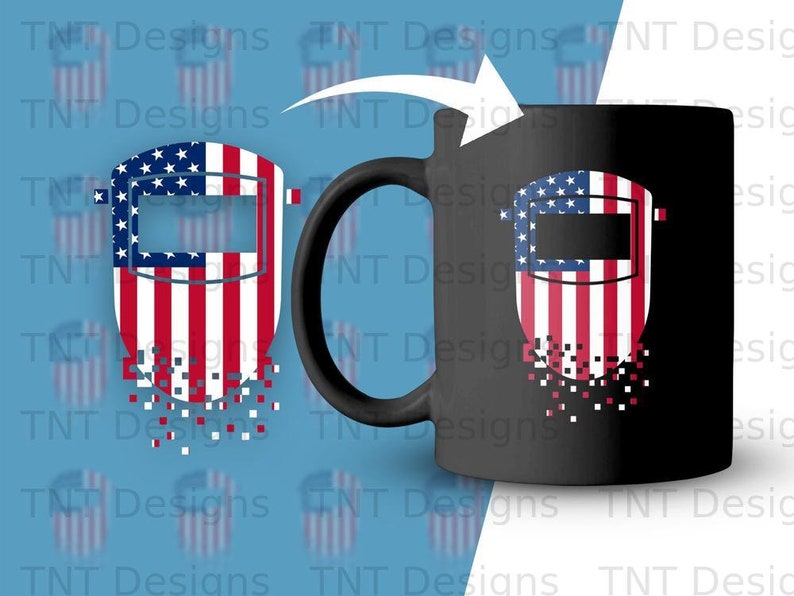 USA American Flag Welding Helmet Digital Png File Download - Etsy
