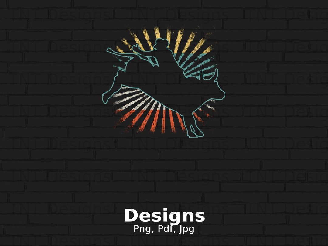 Bull Ride Sign Png Bull Rider Digital Png File Instant Download, Rodeo Png, Cowboy Png ...