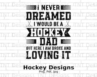 Hockey Dad Png Digital File, Instant Download, Hockey Player Png, Hockey T-shirt Design, Hockey Dad Mug Png, Father's Day Png, Gift For Dad