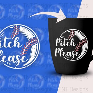Pitch Please Digital Png File, Instant Download, Baseball Player T-shirt Design, Game Day Shirt Png, Baseball Mom Png, Baseball Shirt Png image 3