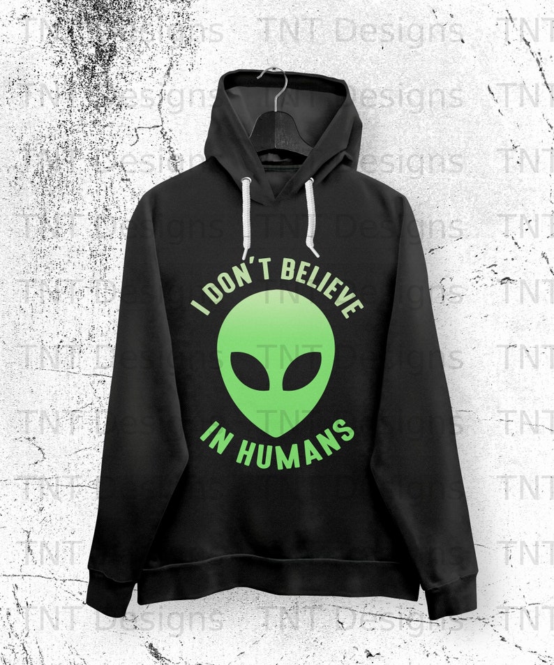 Green Alien Digital Png File Instant Download, Alien Believer T-shirt Design, Alien Mug Png, Funny Alien Shirt Png, Extraterrestrial Png image 4