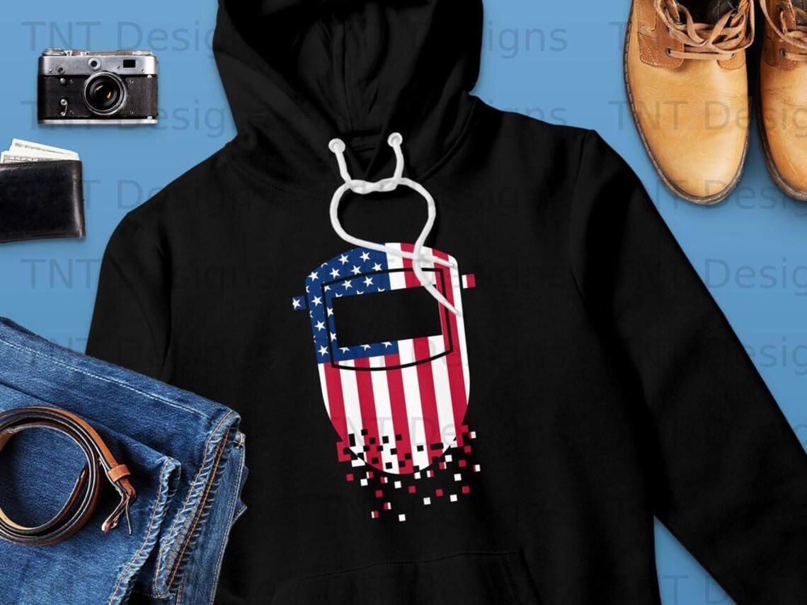 USA American Flag Welding Helmet Digital Png File Download - Etsy