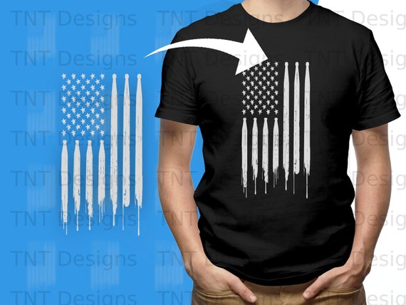Drummer Vintage American Flag Drumming Drum Sticks T Shirt Drummer Vintage American Flag Drumming Drum Sticks T Shirt