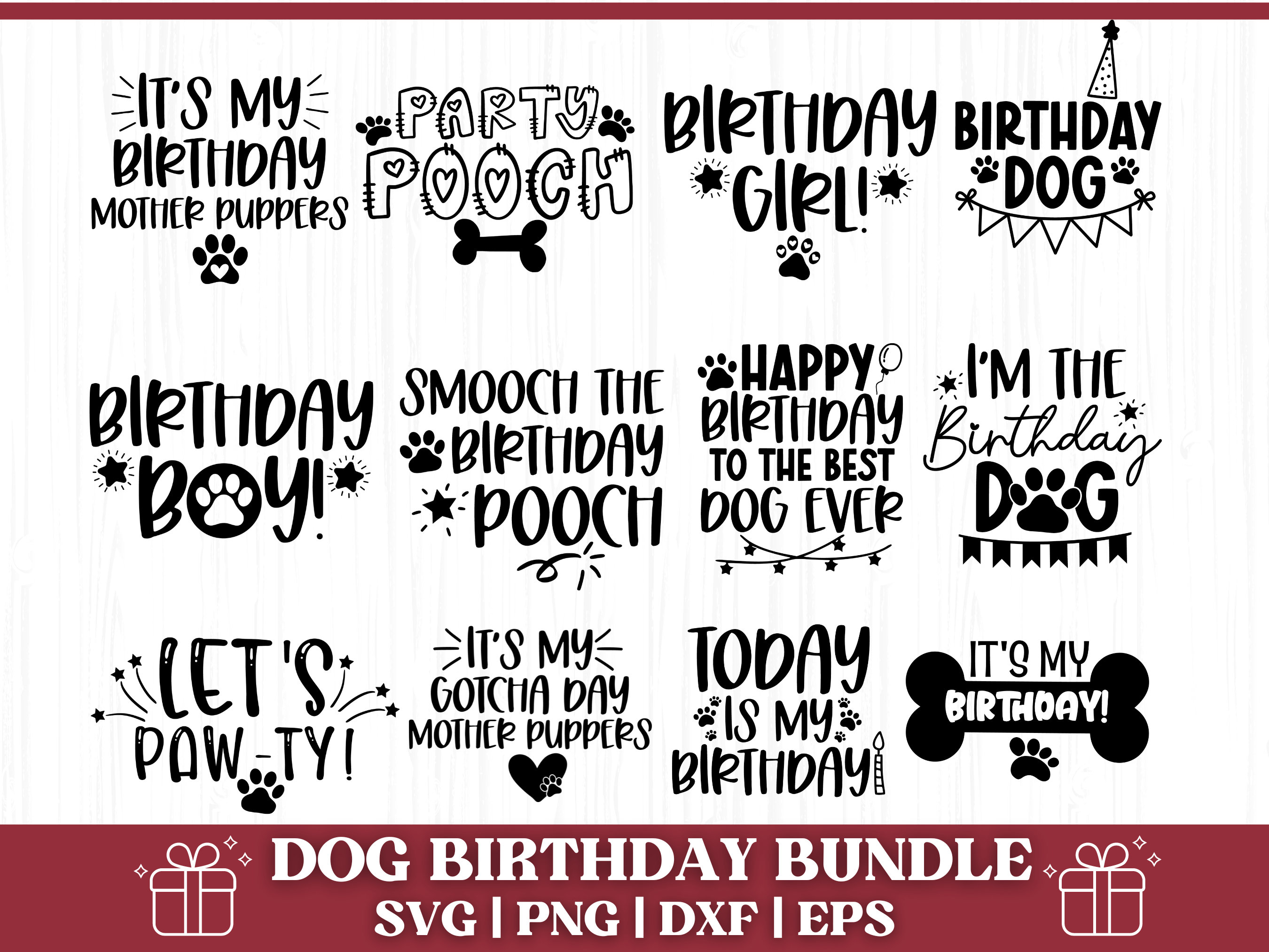 Birthday Dog Svg Dog Birthday Svg Dog Bandana Svg Dog Svg - Etsy
