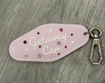 Getaway car motel keyring/keychain. Christmas eras gift/stocking filler