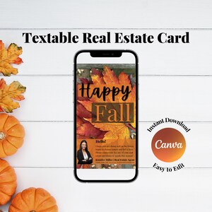 Carte immobilière, marketing immobilier, modèles immobiliers, carte d'agent immobilier, immobilier d'automne, agriculture immobilière, carte d'automne immobilière