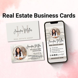 Digital Business Card, Real Estate Marketing, Real Estate Business Card, Business Card Template, Realtor Business Card, Insurance Agent