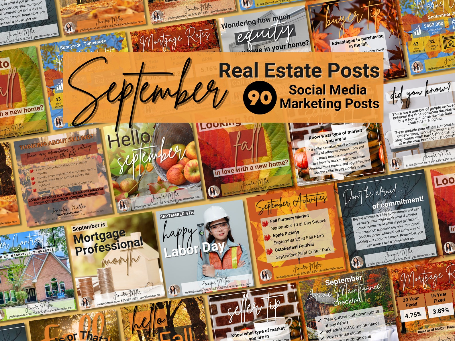 September Posts September Real Estate Posts, Real Estate Marketing, September Real ...