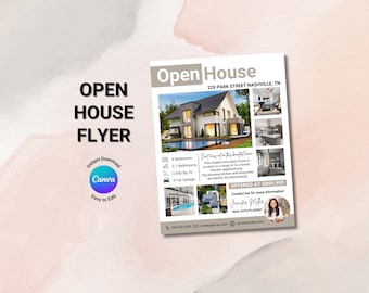 Tag der offenen Tür Flyer, Open House Sign In Sheet, Immobilienmarketing, Immobilien Flyer Vorlage, Immobilien Tag der offenen Tür, Immobilien Sign In