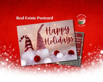 Ferienimmobilie,Immobilienmarketing,Weihnachtsimmobilie,Maklerweihnachtskarte,Immobilienvorlage,Immobilienfeiertagskarte