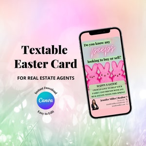 Pasqua immobiliare, marketing immobiliare, immobiliare di Pasqua, cartolina di Pasqua dell'agente immobiliare, post immobiliare di Pasqua, immobiliare di primavera, fa capolino