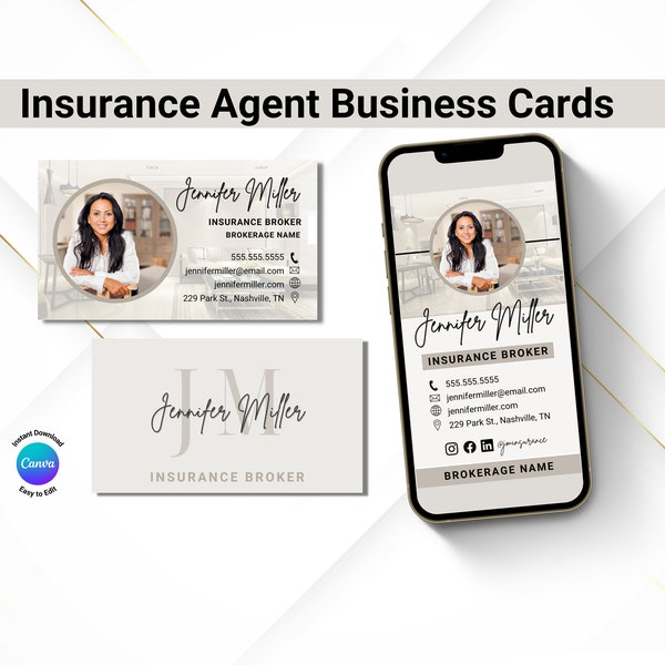 Digital Business Card, Insurance Agent Business Card, Insurance Agent, Mortgage Broker, Life Insurance, Insurance Business Card, Insurance