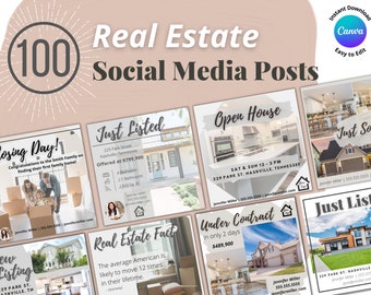 Real Estate Social Media Posts | Real Estate Marketing | Real Estate Template | Realtor Marketing | Real Estate Flyer | Realtor Instagram