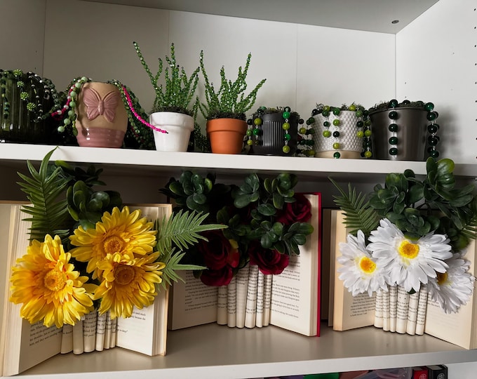 Featured listing image: Book Bouquet: Unique Floral Arrangement Gift