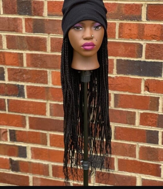 Braided Beanie Hat Wig Wig Hat 